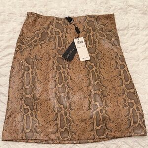 NWT MARC CAIN Snake Print Skirt